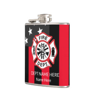 Flasques Emblème du service d'incendie, cadeau de Fireight