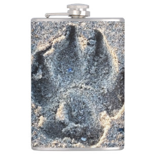 FLASQUES EMPREINTE DANS LE SABLE