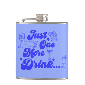 Flasques Encore un verre de plus Texte drôle rétro