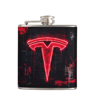 Flasques Enseigne Neon Tesla Art