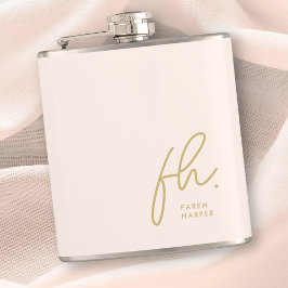 Flasques Enterrement de vie de jeune fille chic en or rose