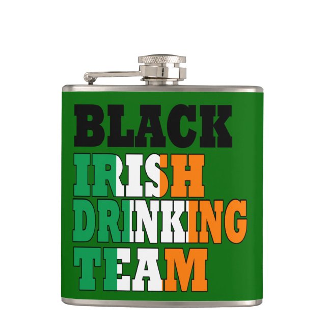 Flasques Équipe d'Irlande noire (Devant)