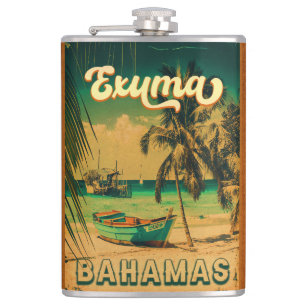 Flasques Exuma Bahamas Vintage Beach Souvenirs