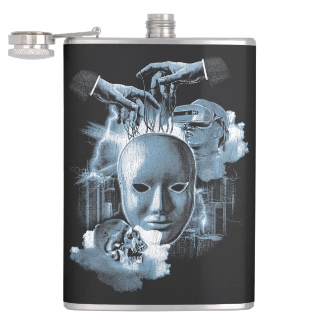 Flasques Faceless - Techno-Goth Streetwear Design (Ouvert)