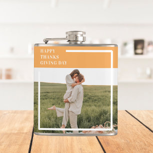 Flasques Famille moderne photo et Bon thanksgiving cadeau d