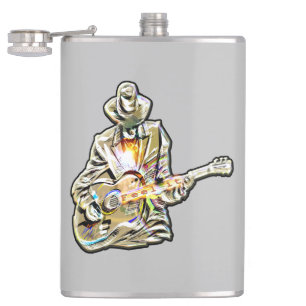 Flasques Feel the Blues - Conception de guitare artistique