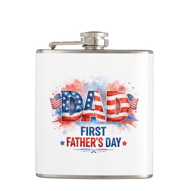 Flasques Fête des Pères patriotique (Devant)