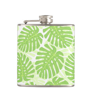 Flasques Feuille de plante tropicale - motif de Monstera