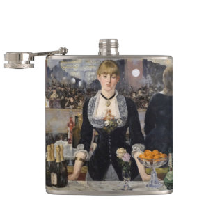 Flasques Fille de barmaid victorienne aux Folies Bergère, F