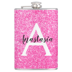 Flasques Fille Glam Parties scintillant rose-chaud étincell