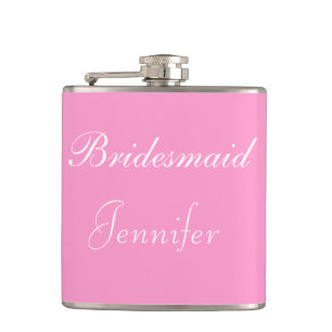 Flasques Fiole embouteillée en vinyle de Bridesmaid