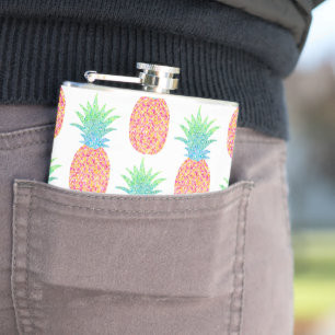 Flasques Fiole enveloppée de vinyle d'ananas