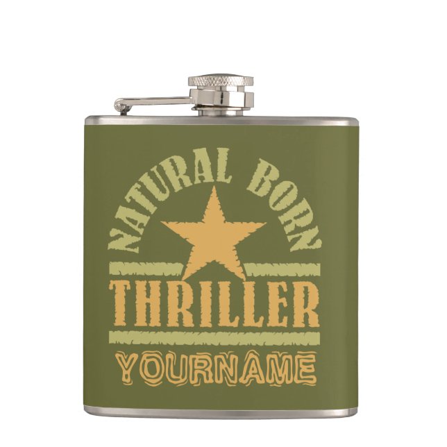 Flasques Fiole personnalisée Natural Born Thriller (Devant)