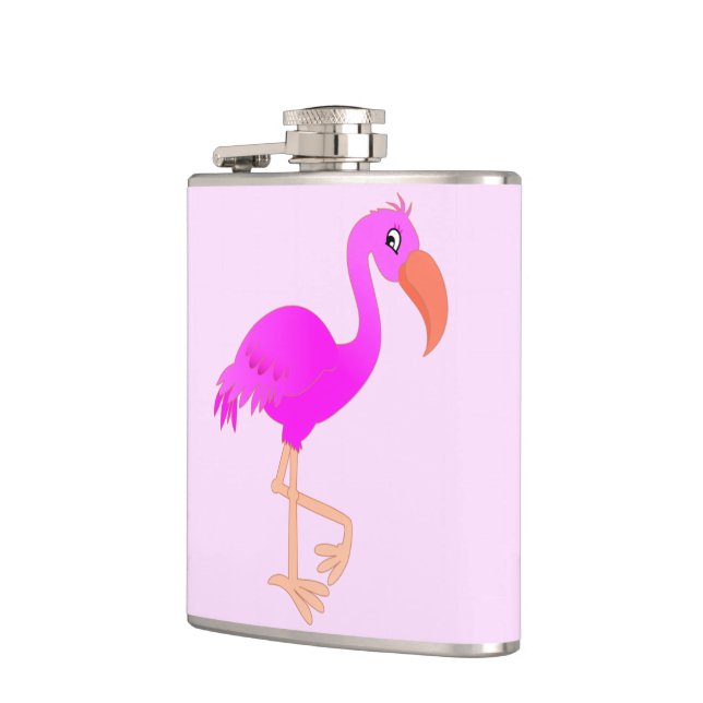 Flasques Flamant rose mignon - Heureux - (Gauche)