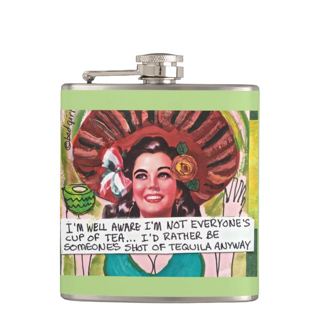 Flasques FLASK-I AM BIEN AVERTI je ne vais pas CHACUN (Devant)