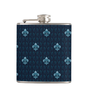 Flasques Fleur De Lis Pattern