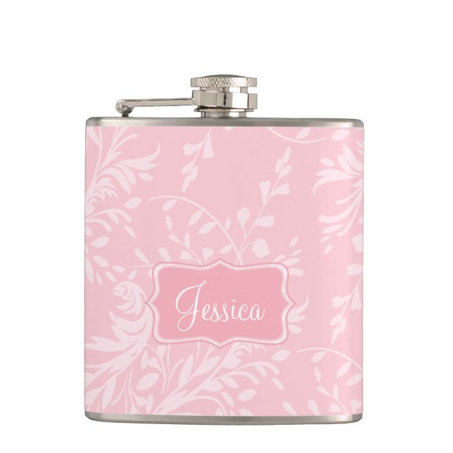 Flasques Fleur sauvage damask rose nommé hip flask (Devant)