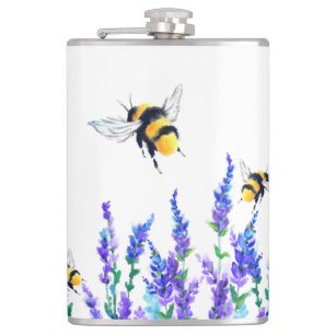 Flasques Fleurs et fiole d'abeilles