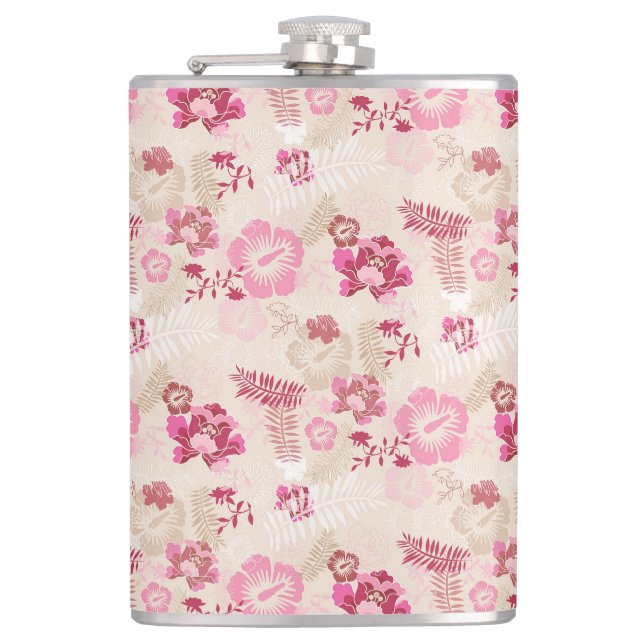 Flasques Fleurs modernes roses mignonnes motif Haut basket (Devant)