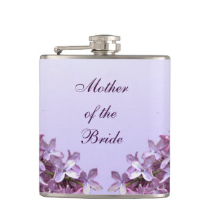 Flasques Floral Lilac Fleurs Mariage Mère de la mariée