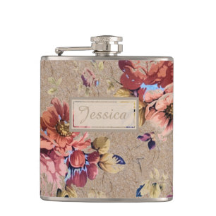Flasques Floral rustique vintage