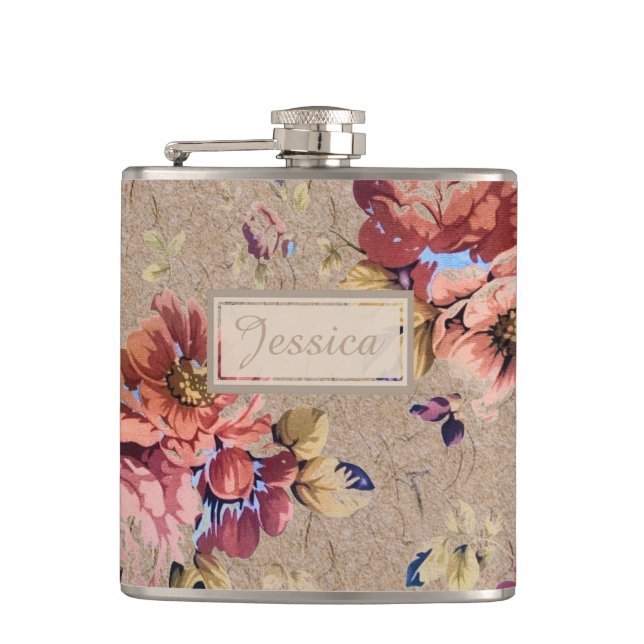 Flasques Floral rustique vintage (Devant)