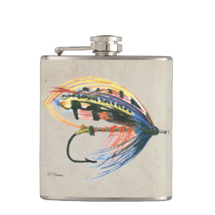 Flasques FlyFishing Lure Art Saumon Fly Lure