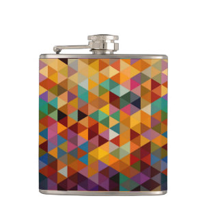 Flasques Fond vintage de motif de triangles