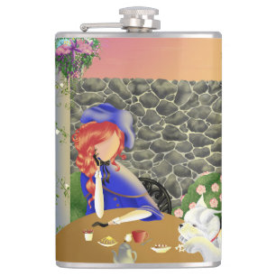 Flasques Forever Love Lady & Dog au coucher du soleil