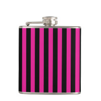 Fouchsia et bandes de bonbons noirs