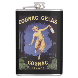 Flasques FranceCognac Gelas PosterFrance promotionnel