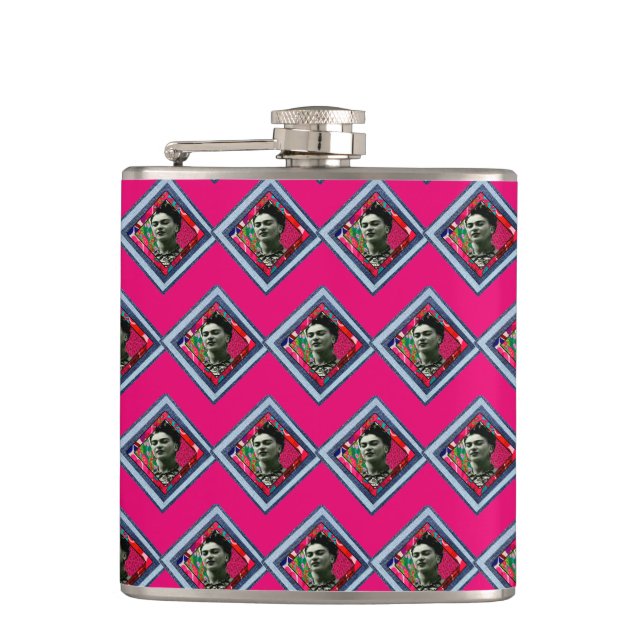 Flasques Frida Kahlo Retro Denim Diamond (Devant)