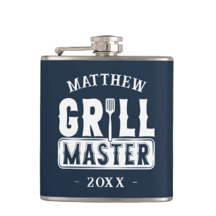 Flasques Funny BBBQ Grill Master Barbecue personnalisé King