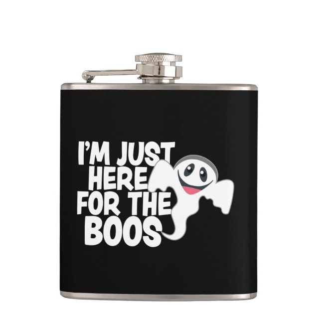 Flasques Funny Halloween Ghost Boos Pun (Devant)