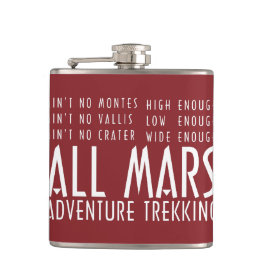Flasques Funny Red White All Mars Trekking Adventure