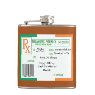 Flasques Funny St. Patrick's day Irish Booze