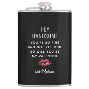 Flasques Funny Valentines Poème de la Journée Petit ami Per
