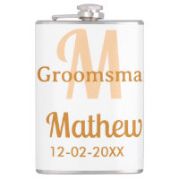 garçon d'honneur orange nom lettre date pastel mas