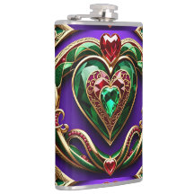Gemstone Gold Filigree Coeur et serpent amour Vénu