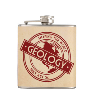 Flasques Géologie - Façonner le logo mondial (Amérique du N
