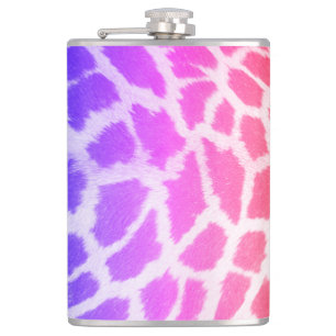 Flasques Giraffe Motif couleur arc-en-ciel