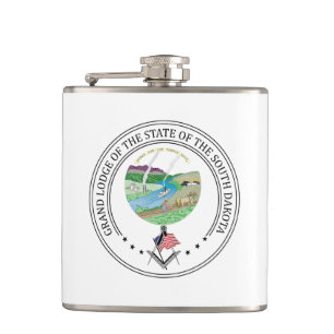 Flasques Gîte de franc-maçonnerie de l'état du Dakota du Su