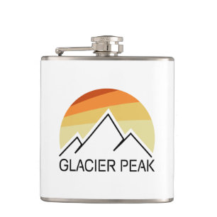 Flasques Glacier Peak Washington Retro