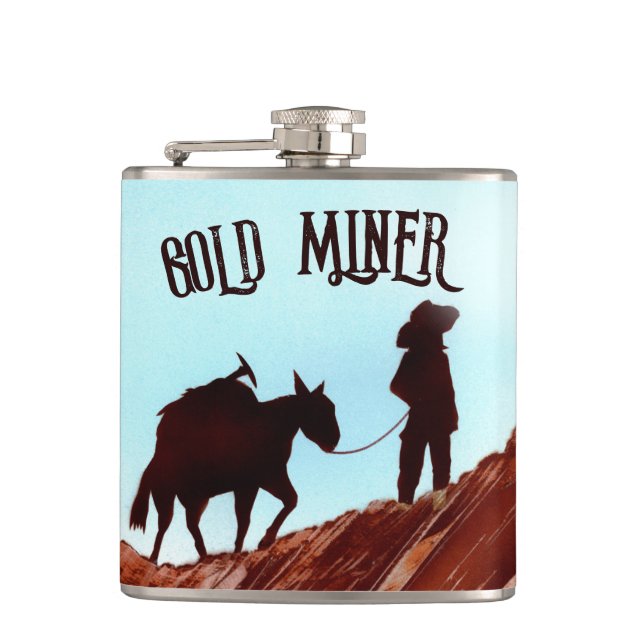 Flasques Gold Miner et Pack Mule (Devant)