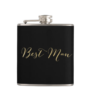 Flasques Gold Parties scintillant Best Man Flask