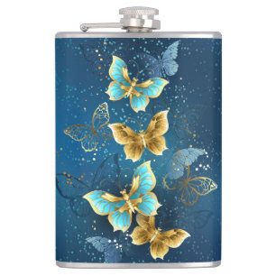 Flasques Golden butterflies