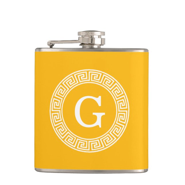 Flasques Goldenrod What Grille Clé Grecque Cadre Rnd Initia (Devant)