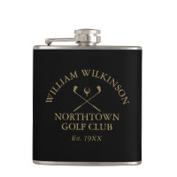 Golf Club Et Nom Du Membre Black And Gold