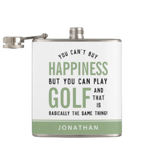Flasques Golf est le bonheur Funny Golf Lover cadeaux