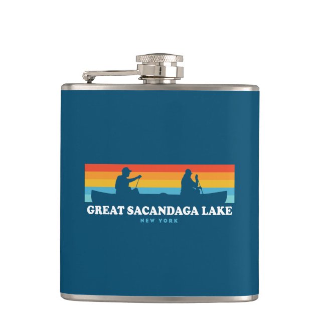 Flasques Grand Sacandaga Lake Canot New York (Devant)